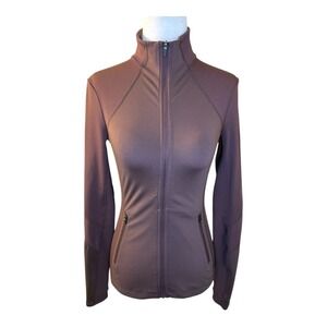 Zella Full Zip Jacket Athletic Running Workout Fitted Mauve‎ XXS